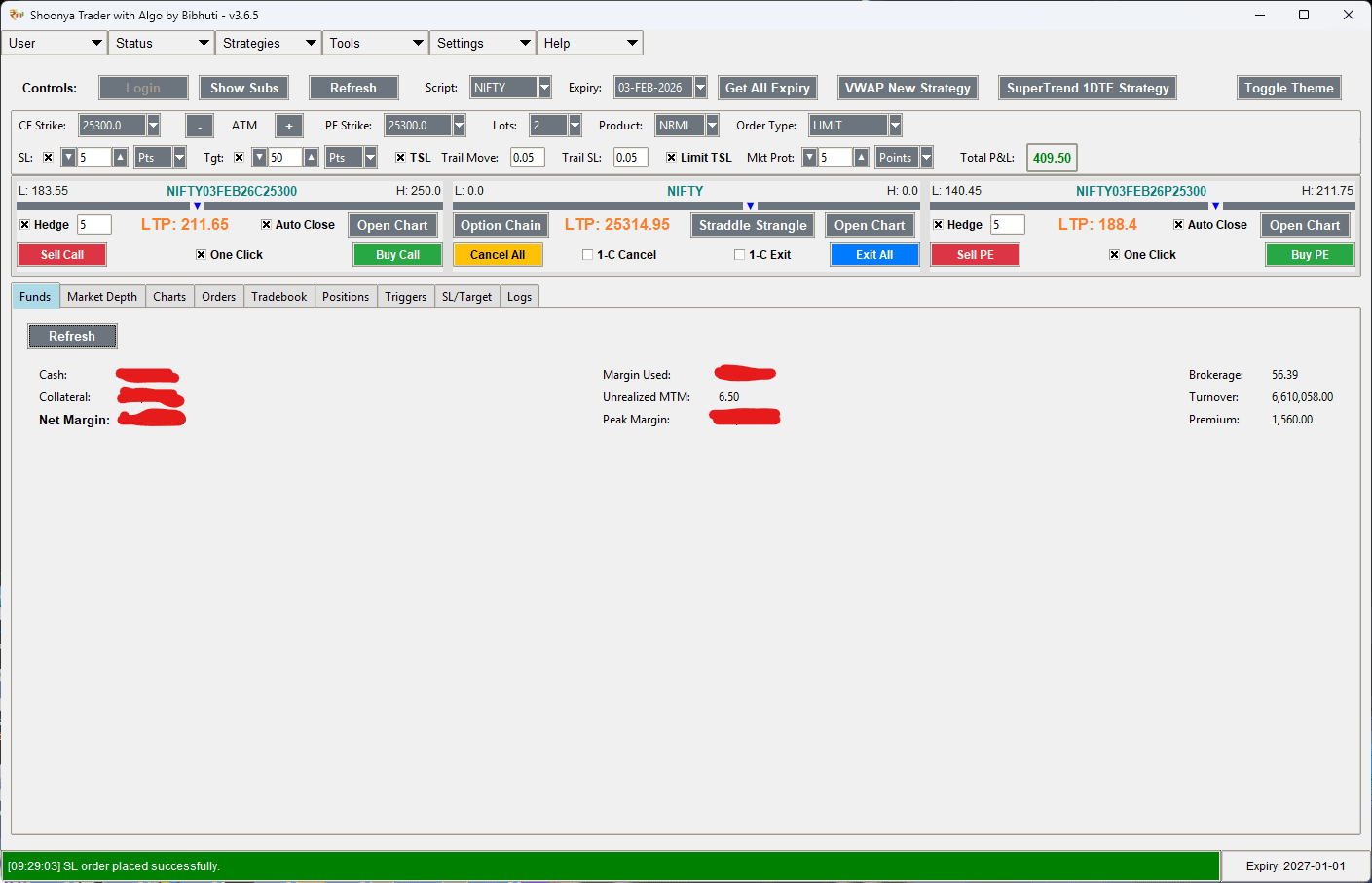 Funds and Margin Details