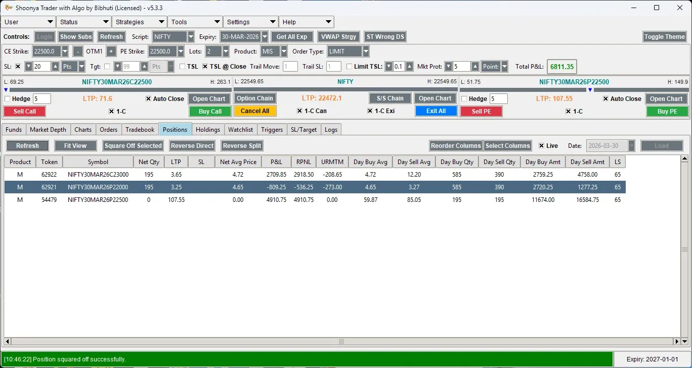 Positions and P&L Tracking
